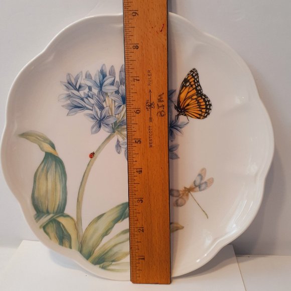 Lenox Butterfly Meadow Blue (4) Accent Luncheon Plate 9” Set of 4 - Picture 6 of 8
